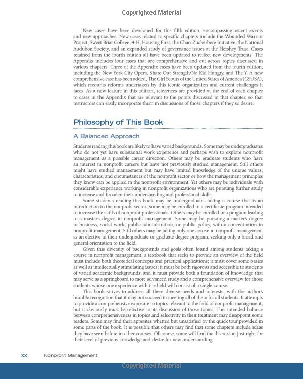 nonprofit management: principles and practice