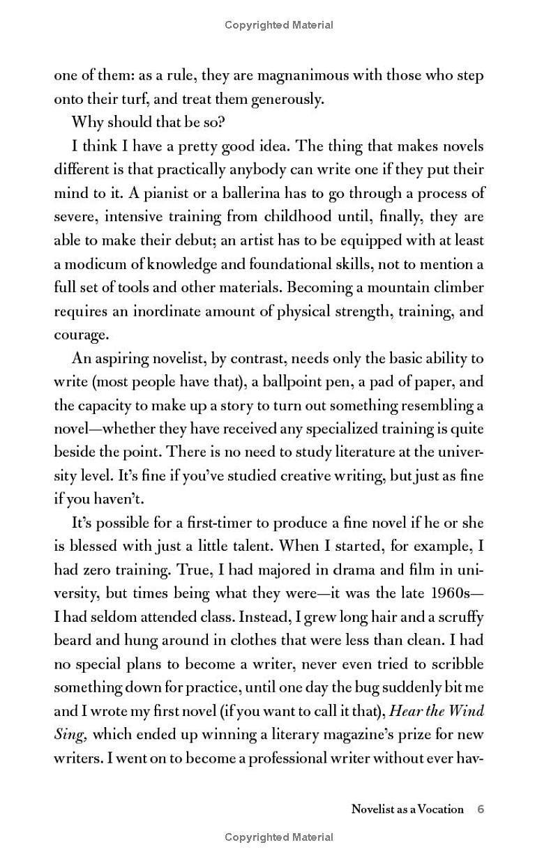 Novelist As A Vocation