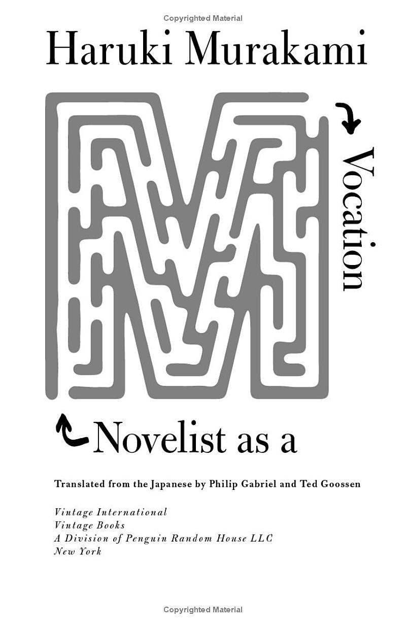 Novelist As A Vocation