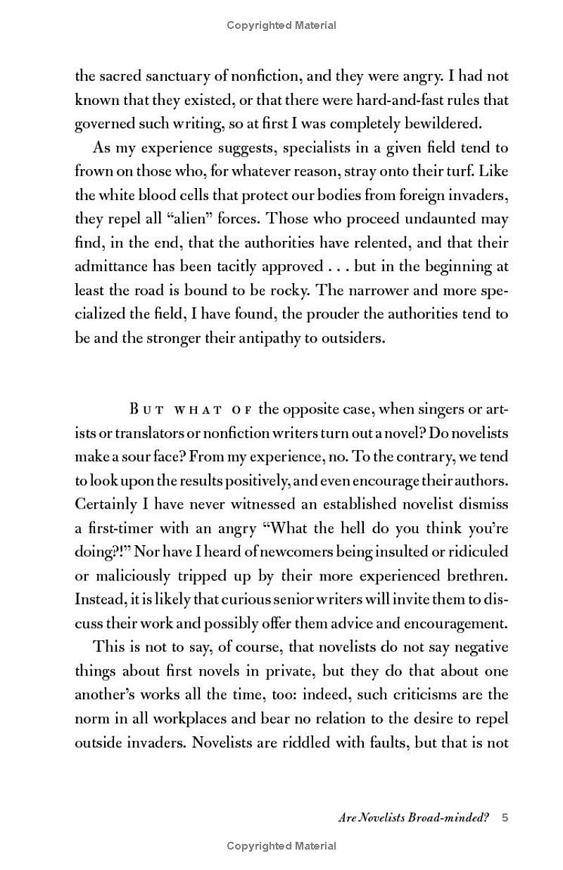 Novelist As A Vocation