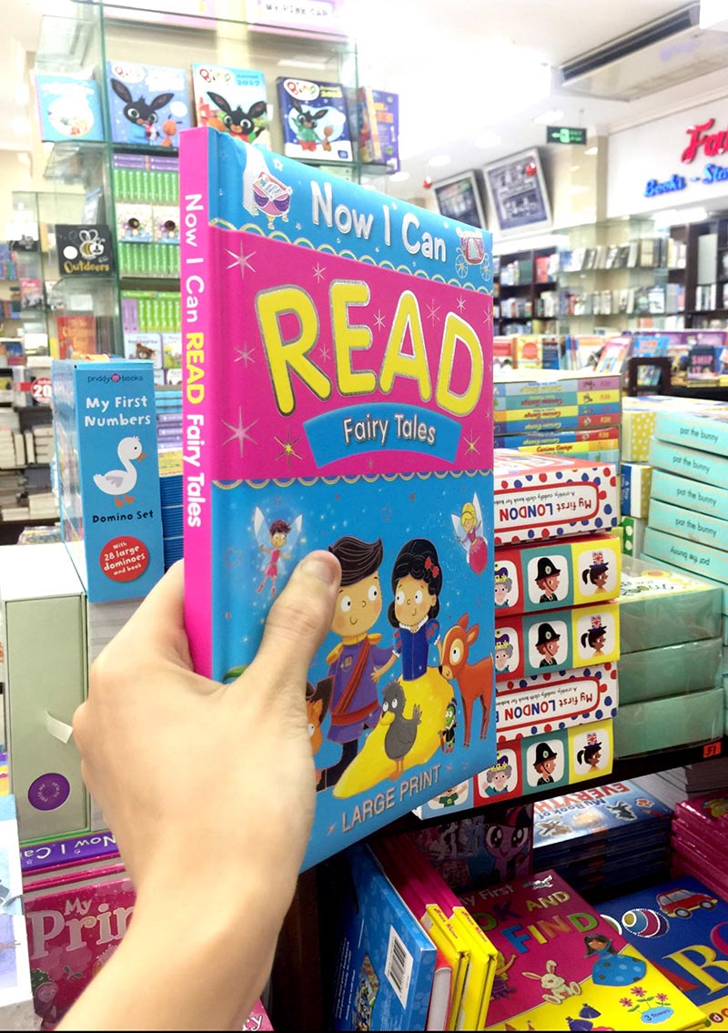 now i can read - fairy tales (large print)