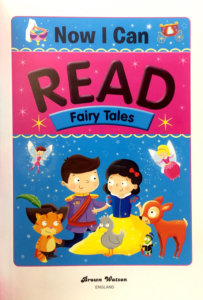 now i can read - fairy tales (large print)