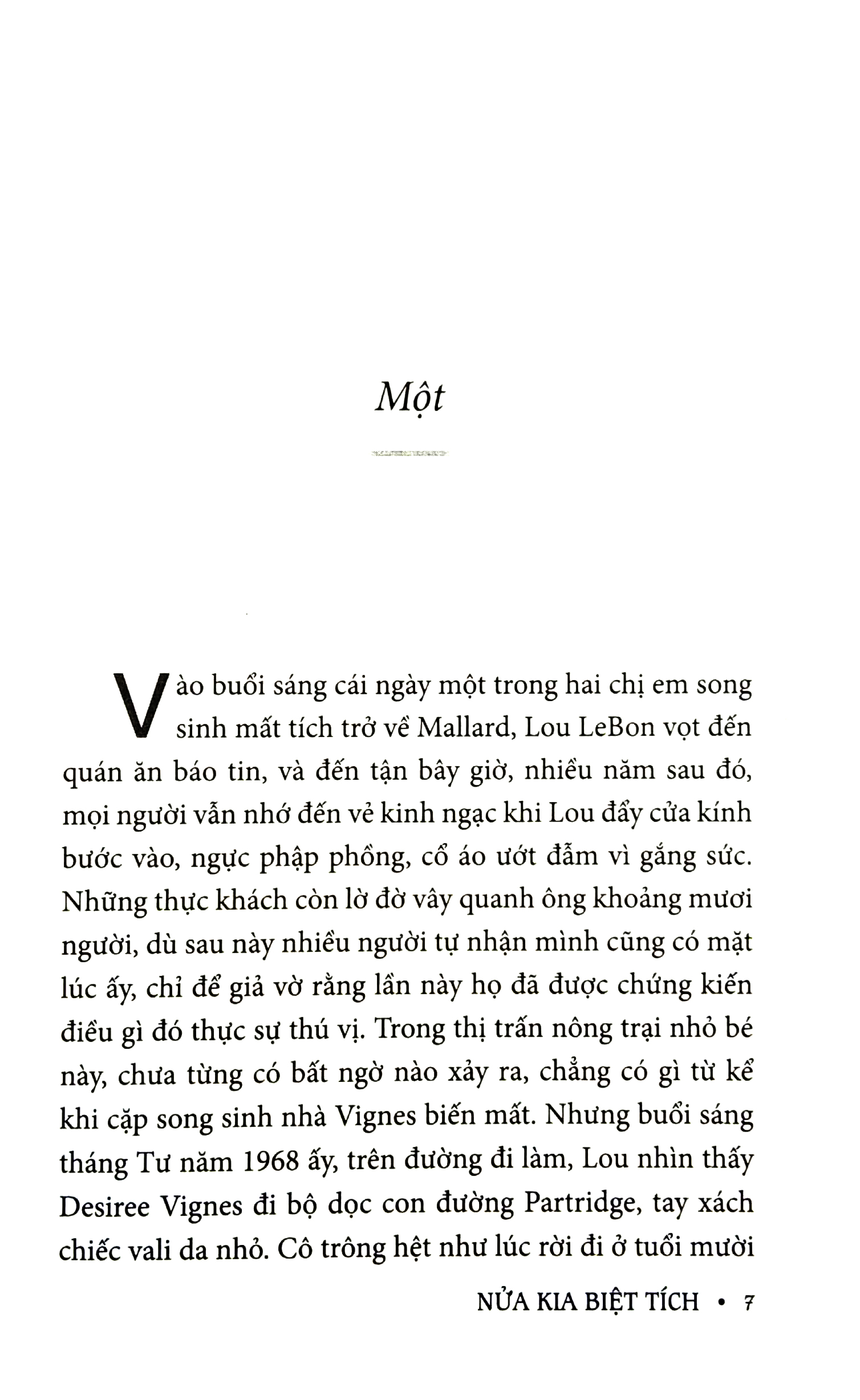 nửa kia biệt tích