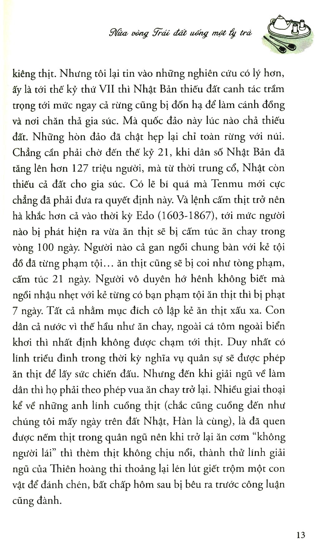 nửa vòng trái đất uống một ly trà