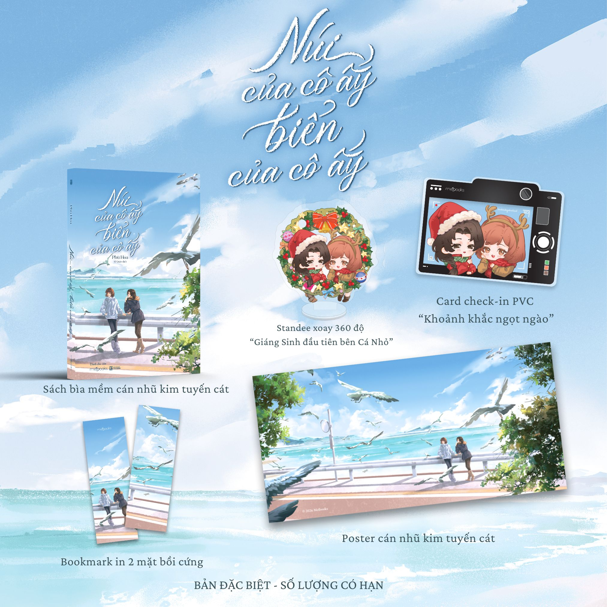 Núi Của Cô Ấy, Biển Của Cô Ấy (Tái Bản 2026) - Bản Đặc Biệt - Tặng Kèm Bookmark + Card PVC + Standee + Poster