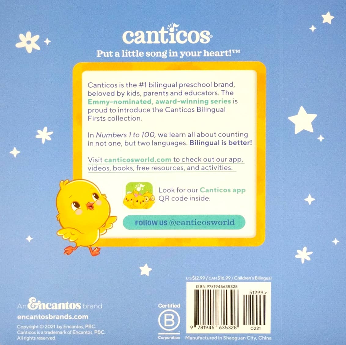 numbers 1 to 100: canticos bilingual firsts