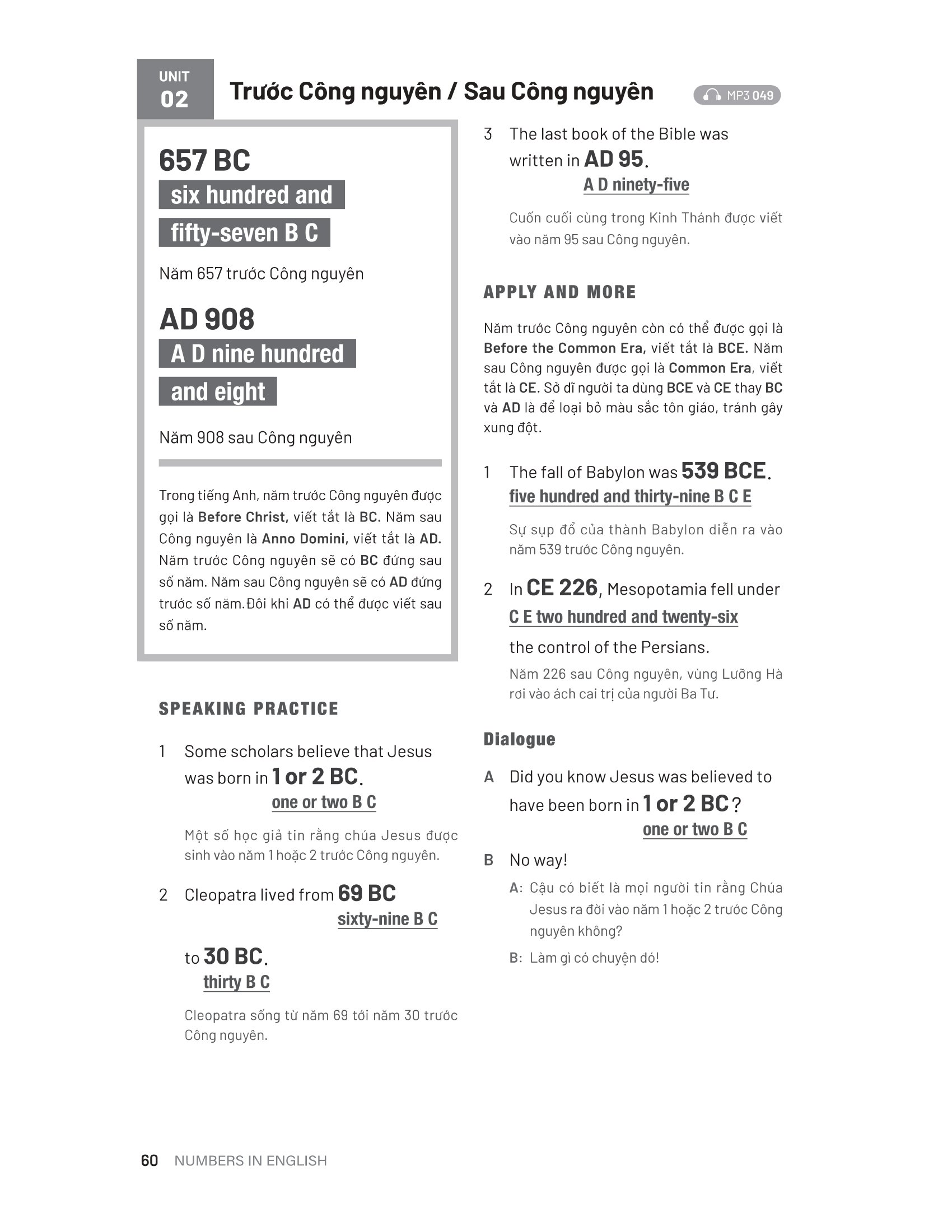 numbers is english - cách nói số chuẩn