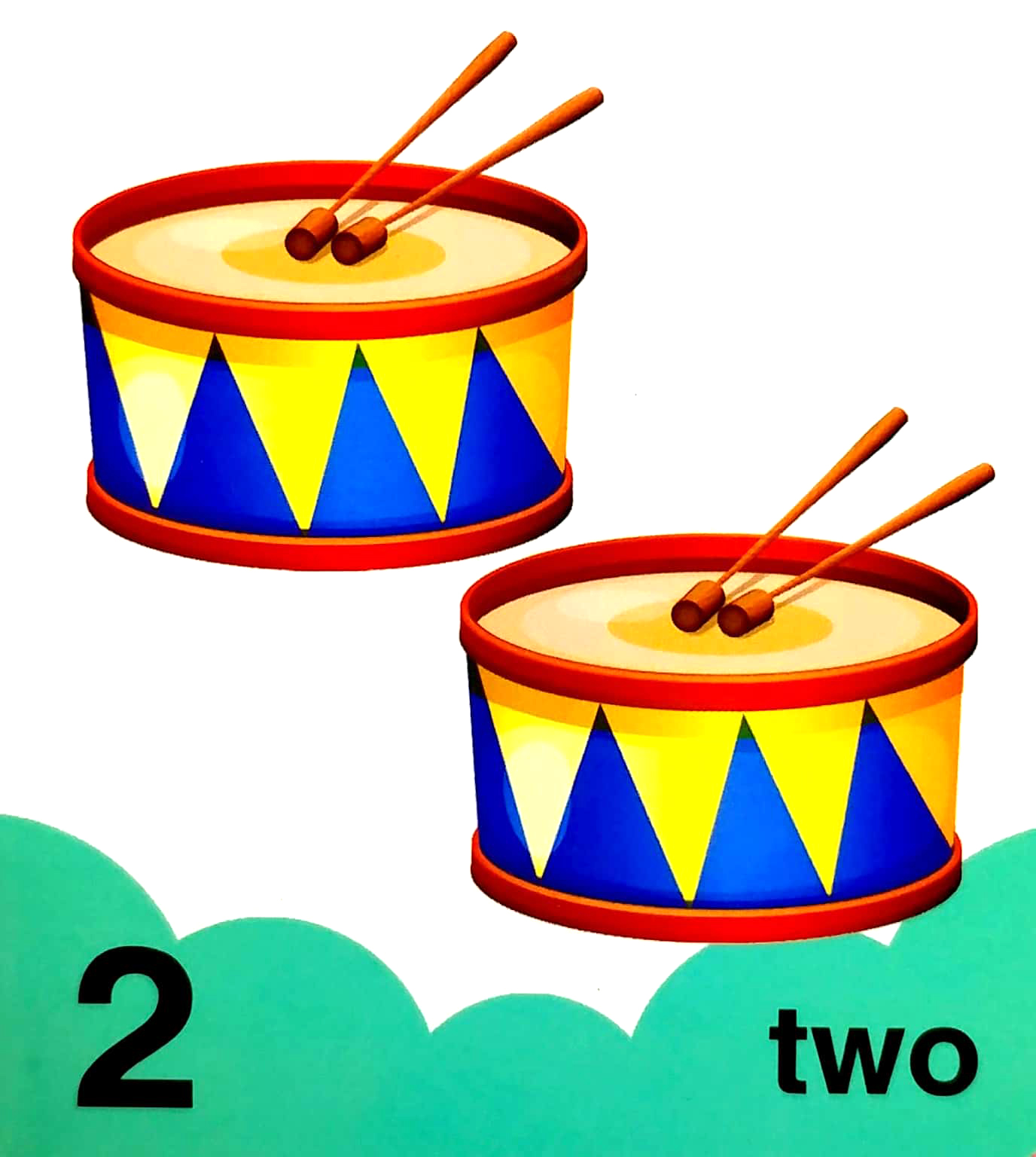 numbers, shapes & colours