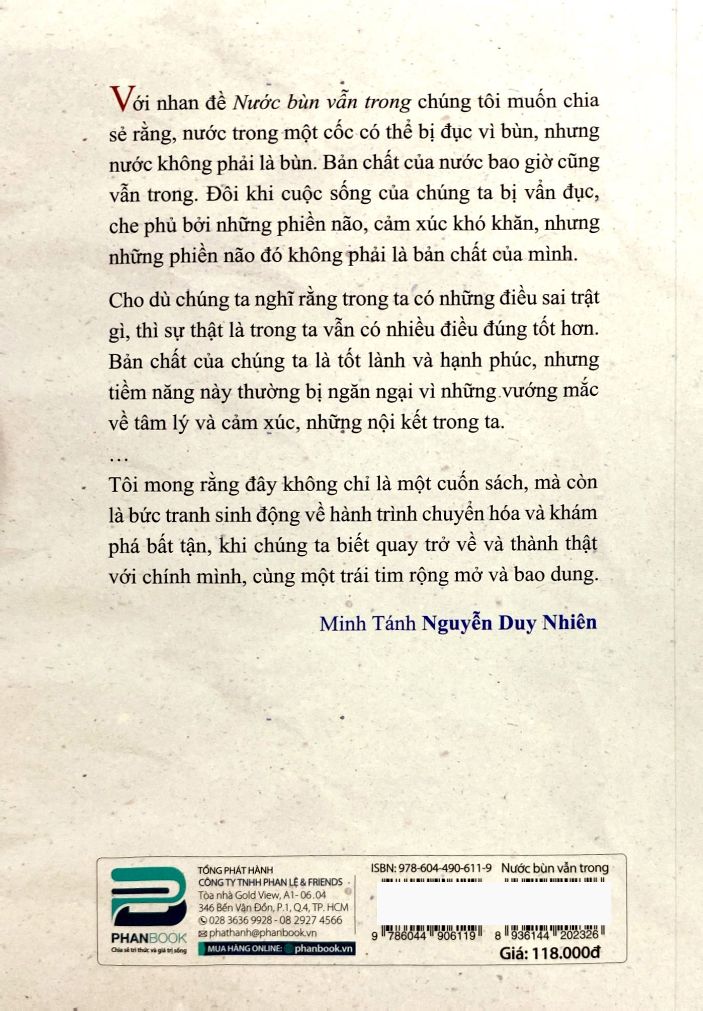 nước bùn vẫn trong