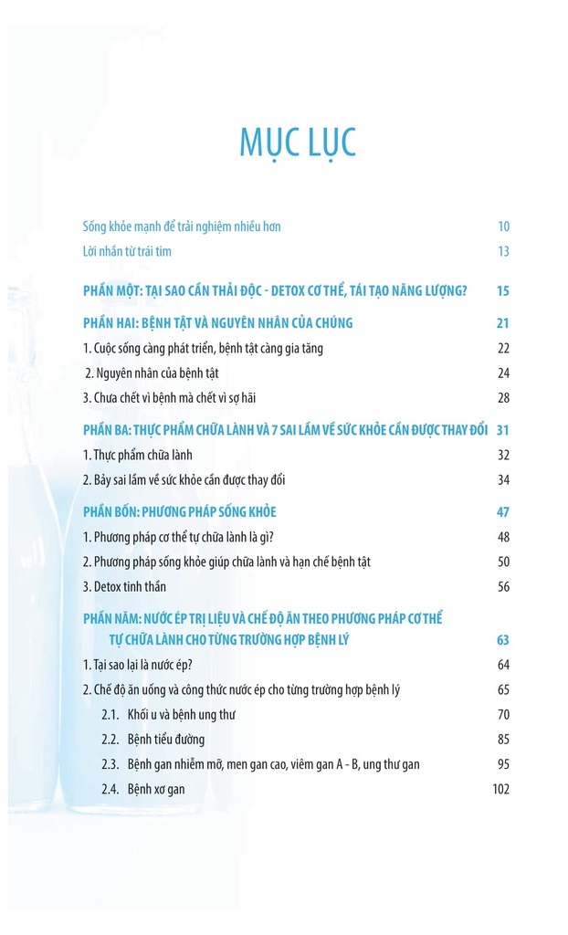 nước ép trị liệu và chế độ ăn theo phương pháp cơ thể tự chữa lành