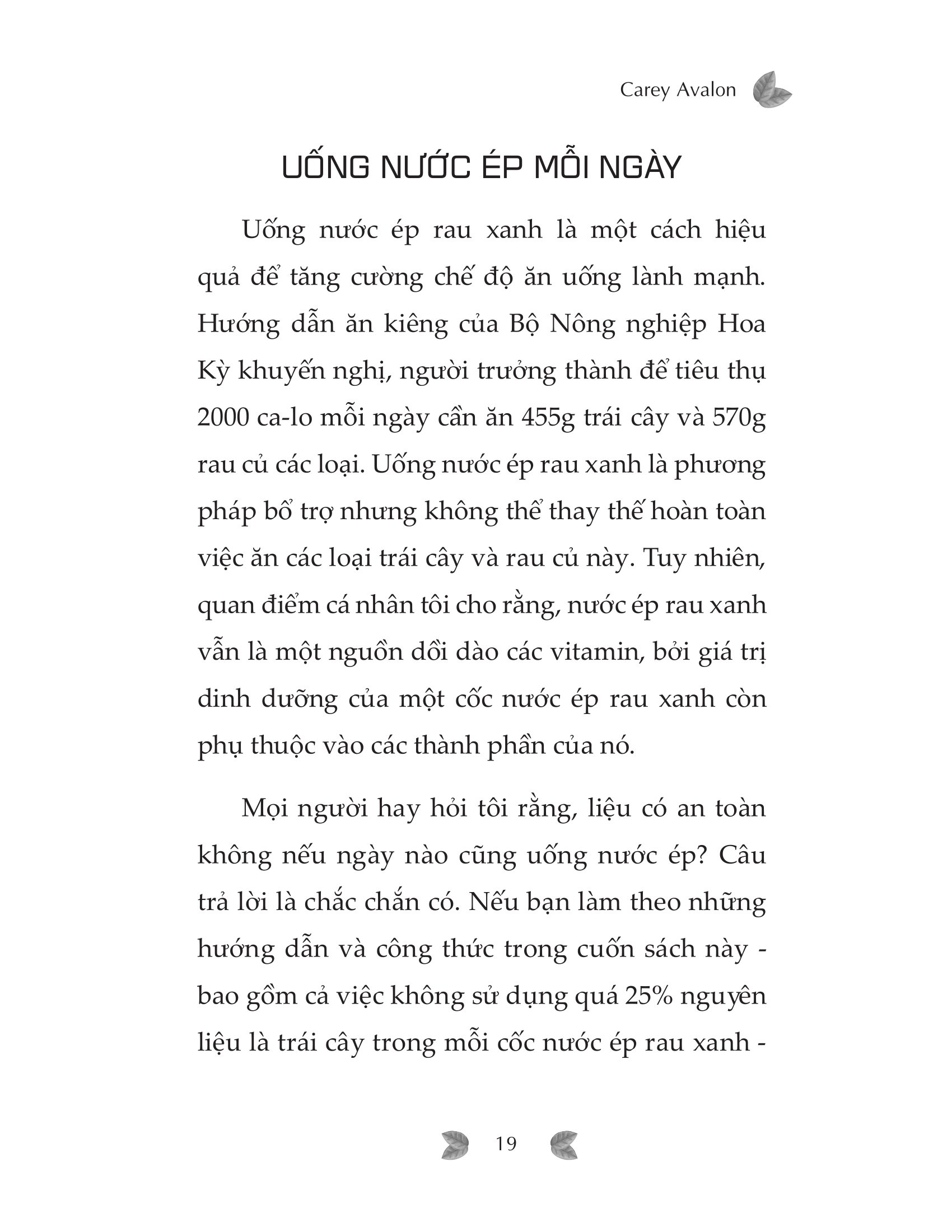nước ép tươi xanh thải độc chữa lành