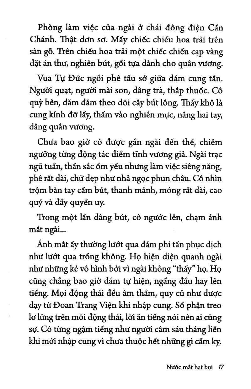 nước mắt hạt bụi