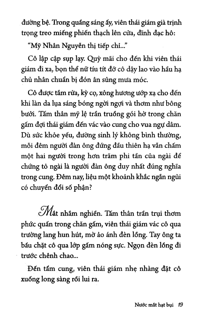 nước mắt hạt bụi