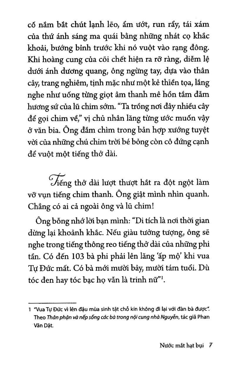 nước mắt hạt bụi