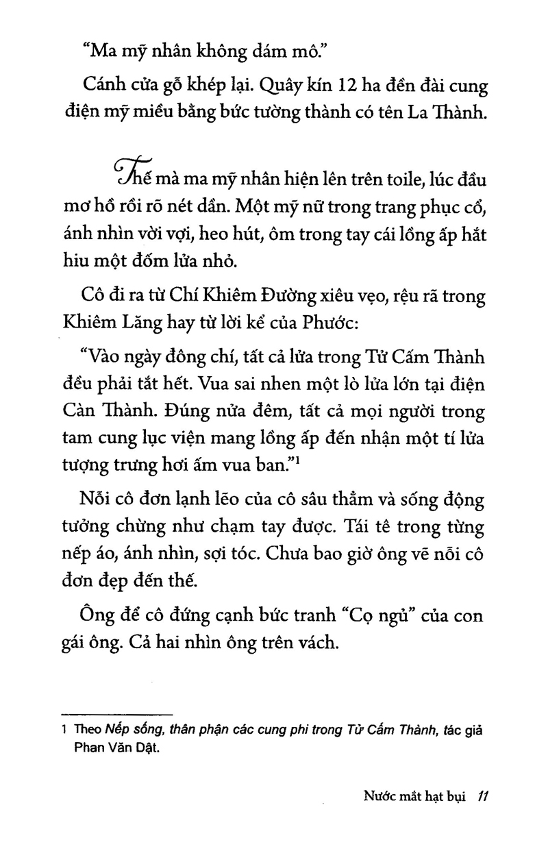 nước mắt hạt bụi