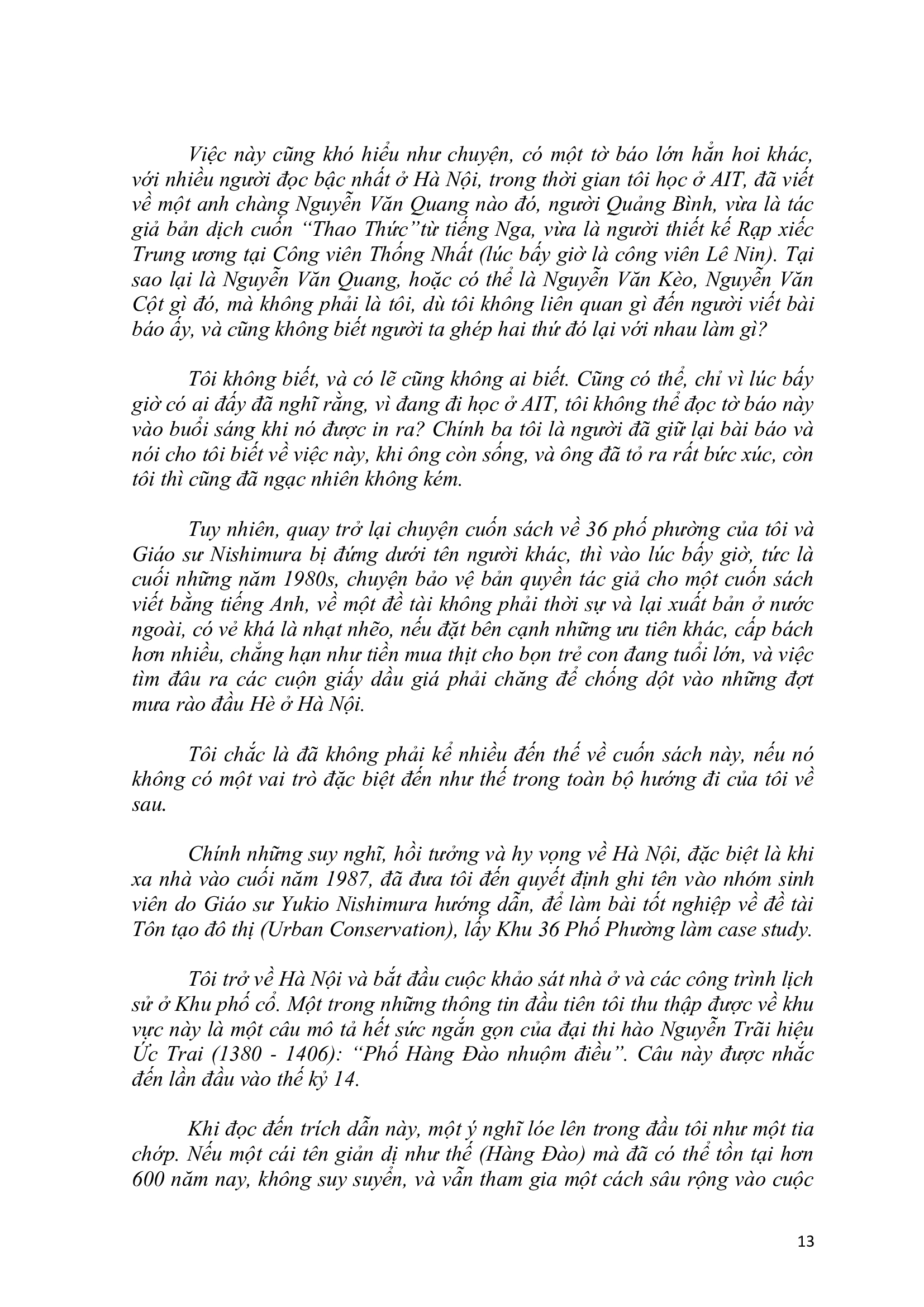 nước vẫn chảy dưới chân cầu mụ kề