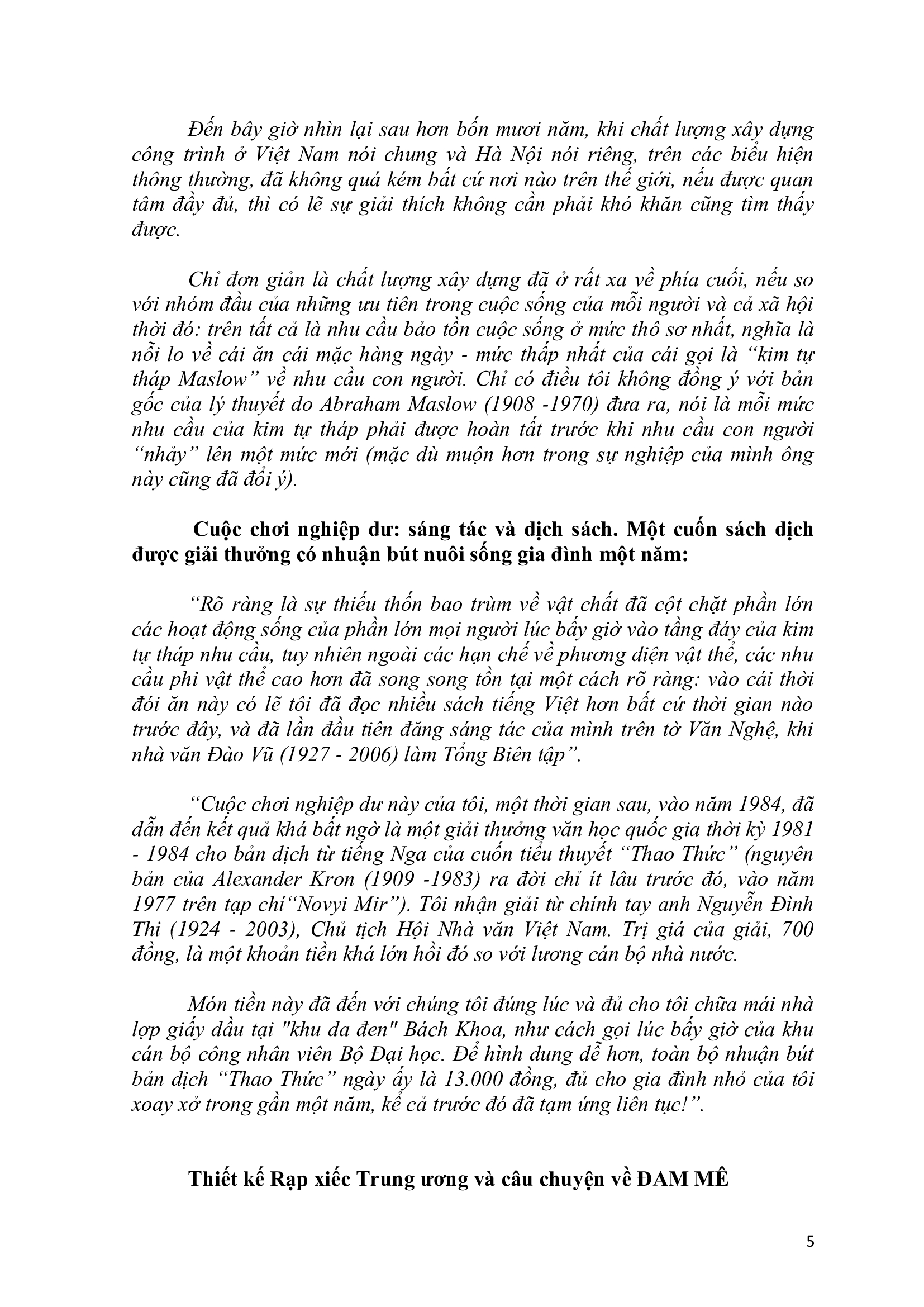 nước vẫn chảy dưới chân cầu mụ kề