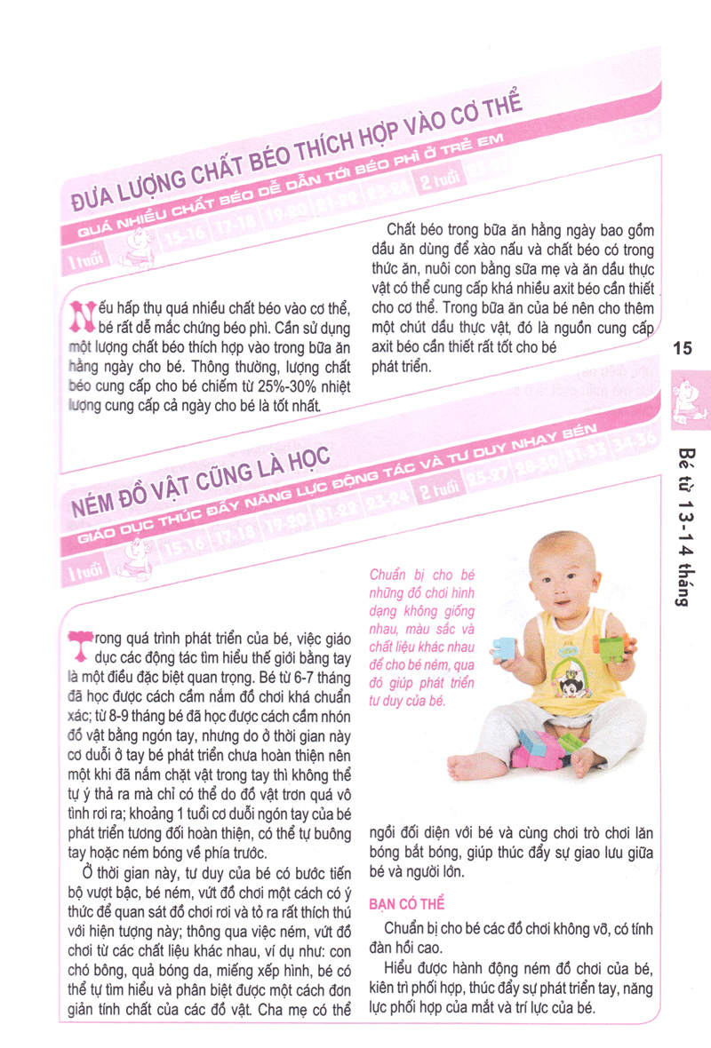 nuôi con khỏe mạnh từ 1-3 tuổi