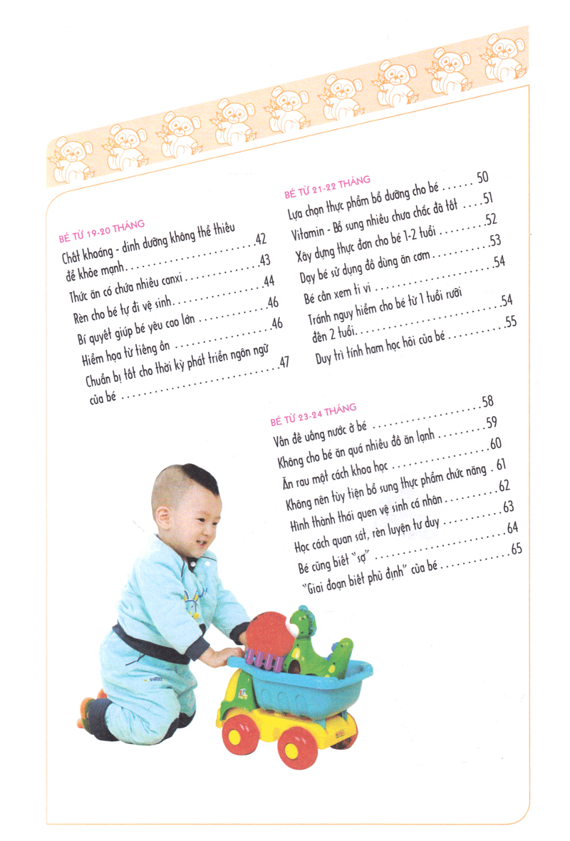 nuôi con khỏe mạnh từ 1-3 tuổi