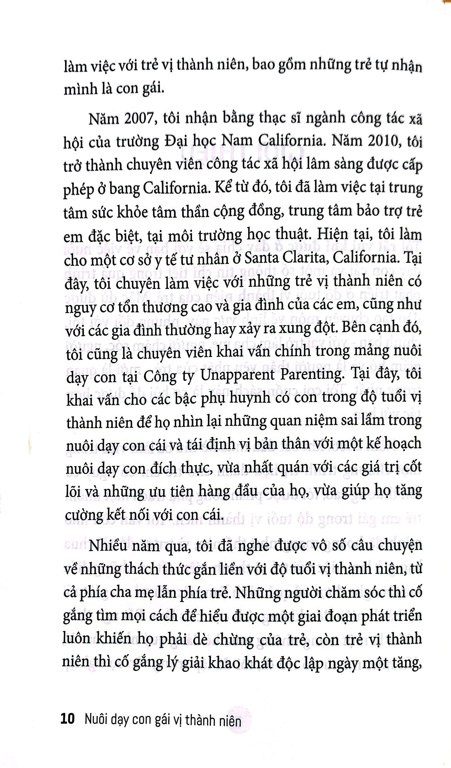 nuôi dạy con gái vị thành niên