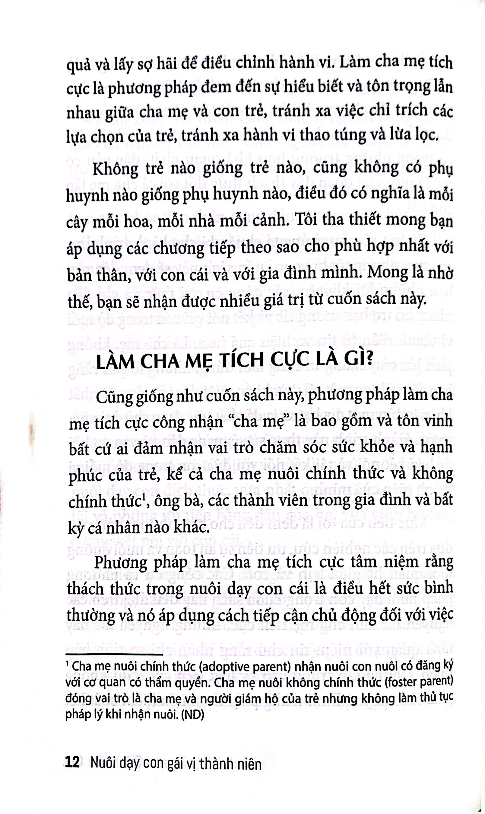 nuôi dạy con gái vị thành niên