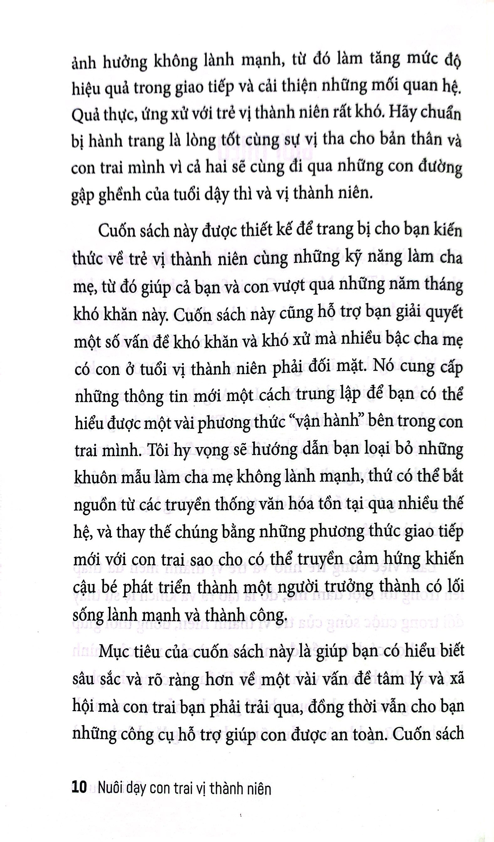 nuôi dạy con trai vị thành niên