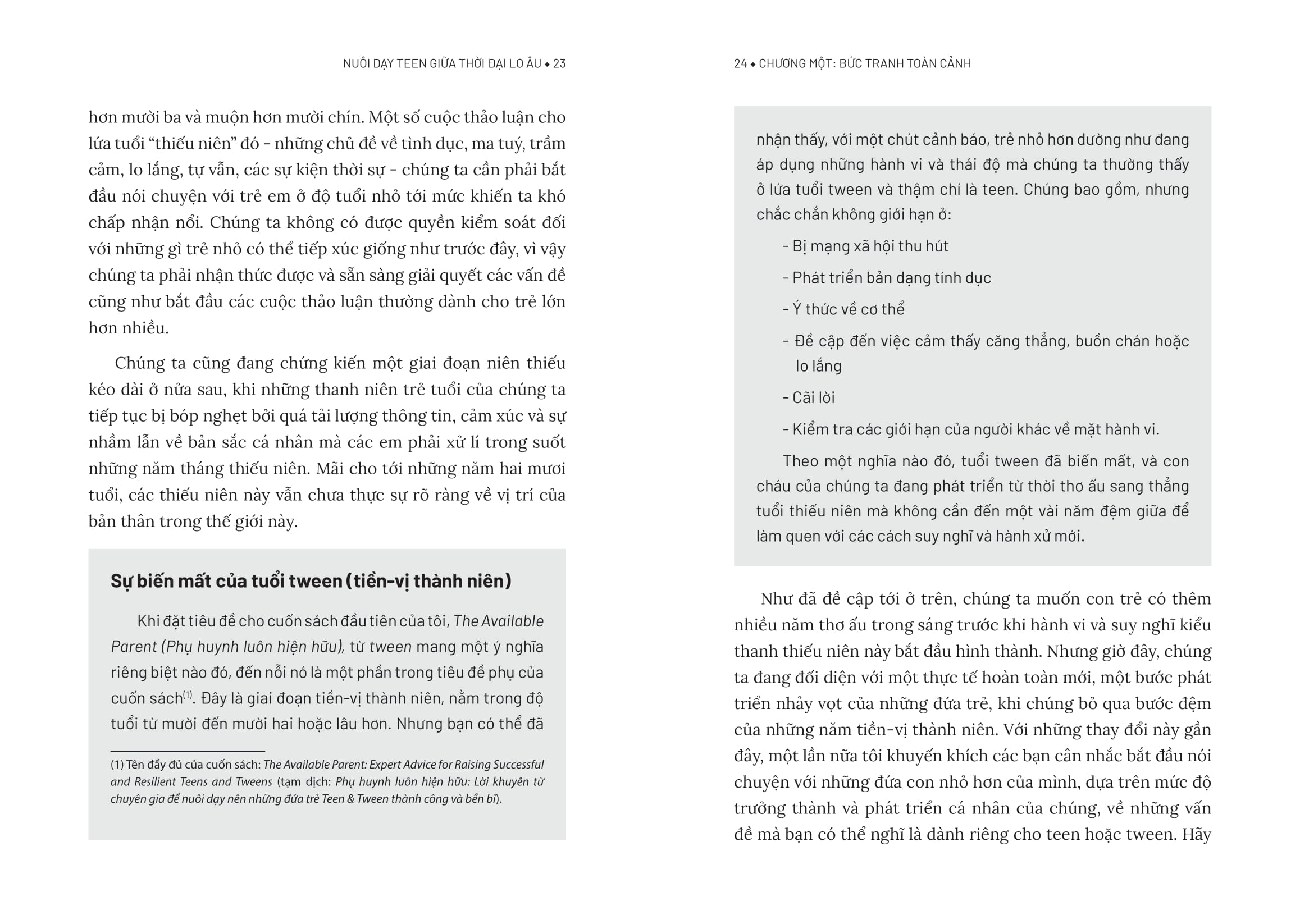 nuôi dạy teen giữa thời đại lo âu