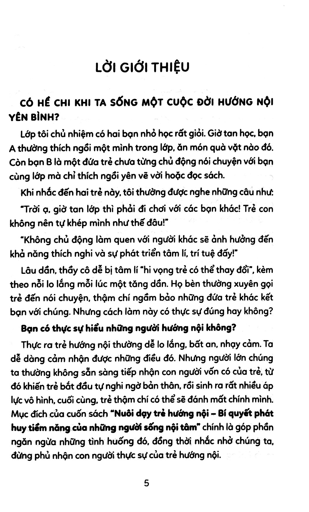 nuôi dạy trẻ hướng nội - bí quyết phát huy tiềm năng của những người sống nội tâm