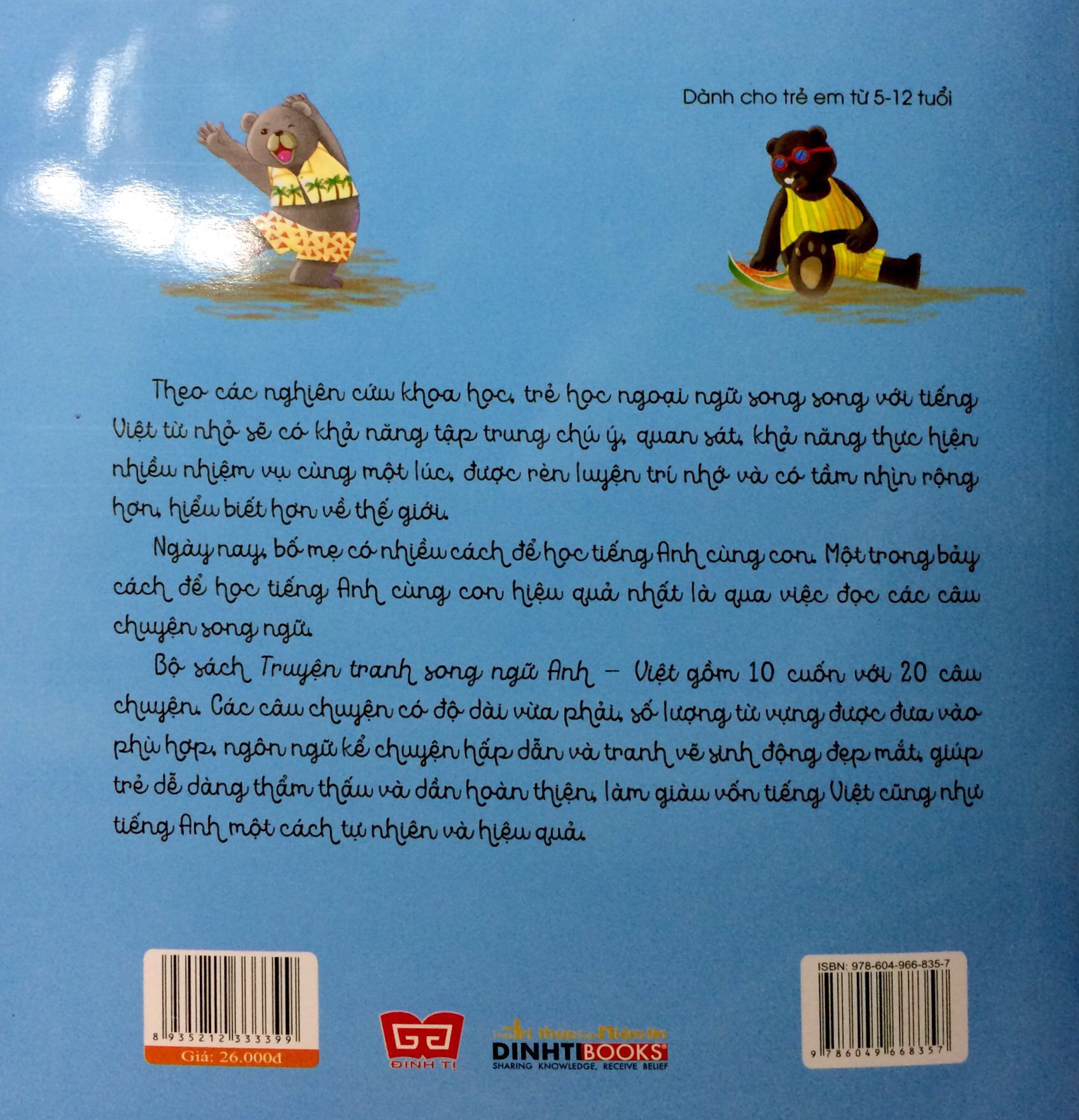 nuôi dưỡng tâm hồn - truyện tranh song ngữ anh - việt - bé học lựa chọn theo tình huống