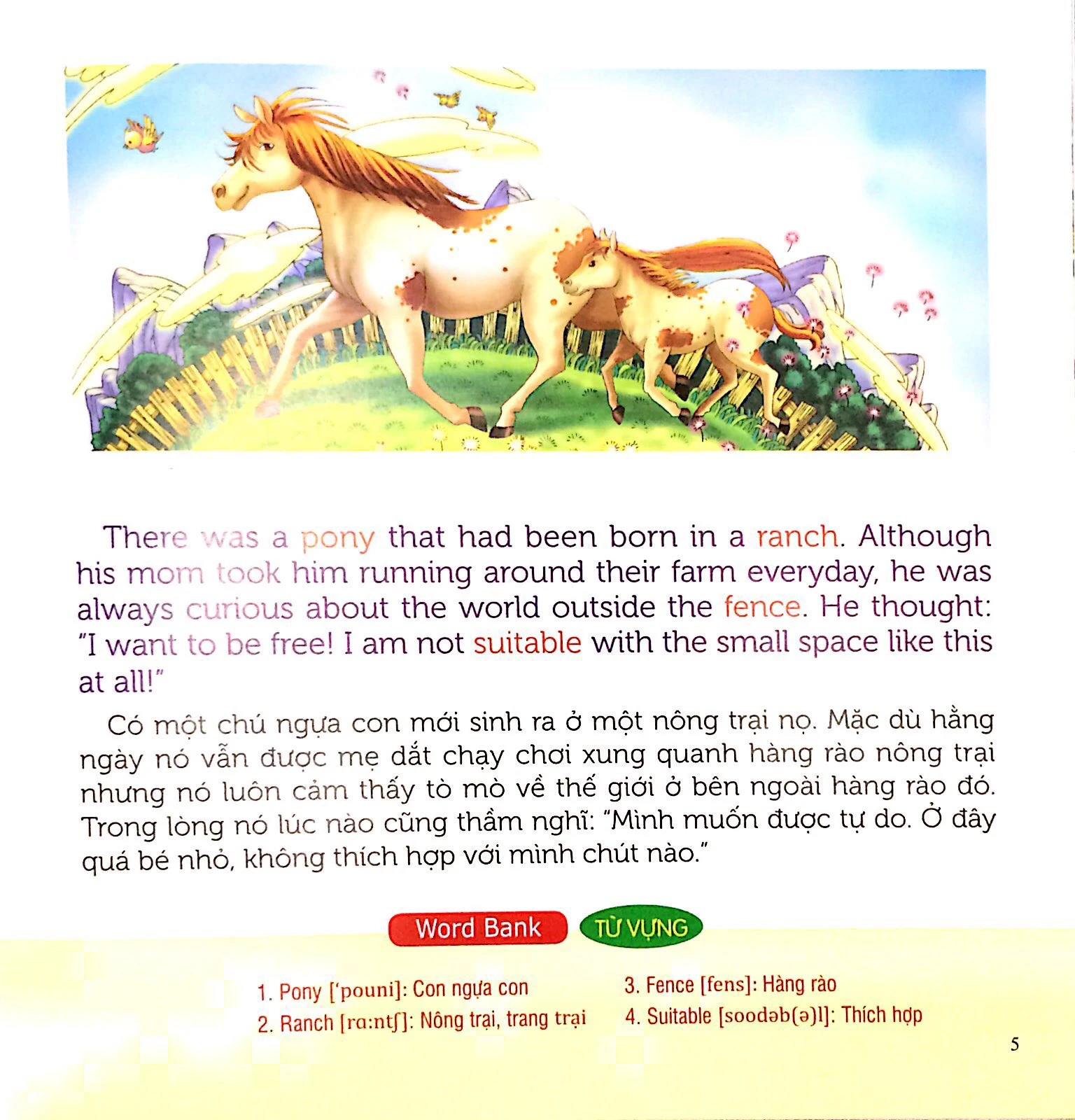 nuôi dưỡng tâm hồn - truyện tranh song ngữ anh - việt - bé học trân trọng và biết bằng lòng