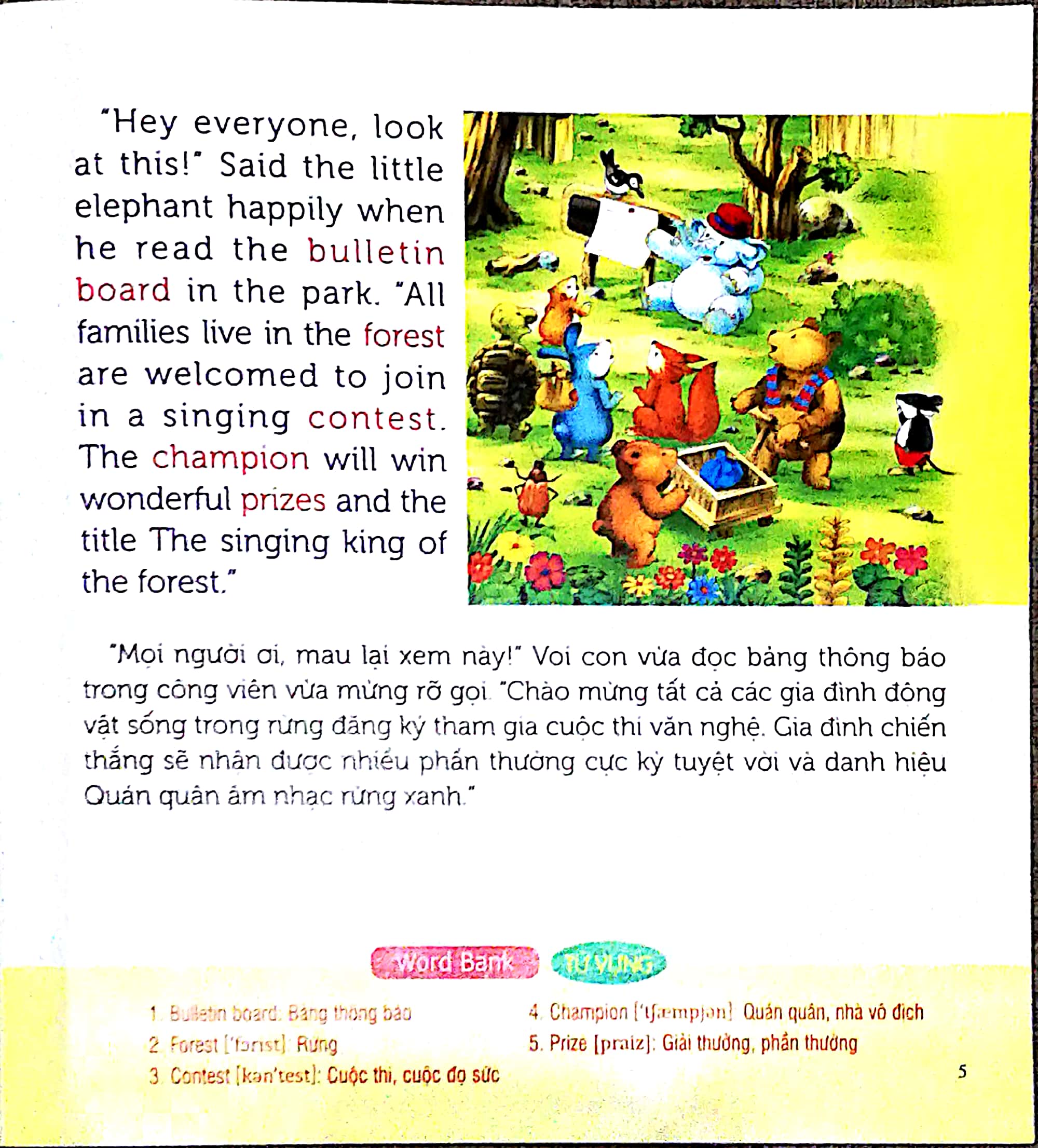 nuôi dưỡng tâm hồn - truyện tranh song ngữ anh - việt - bé tìm hiểu về thiên nhiên