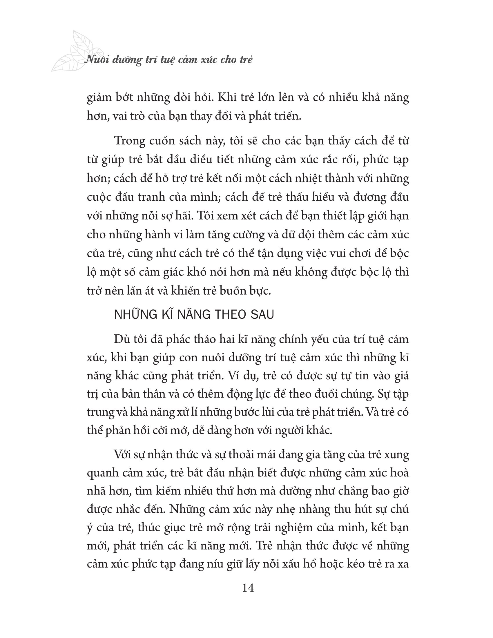 nuôi dưỡng trí tuệ cảm xúc cho trẻ