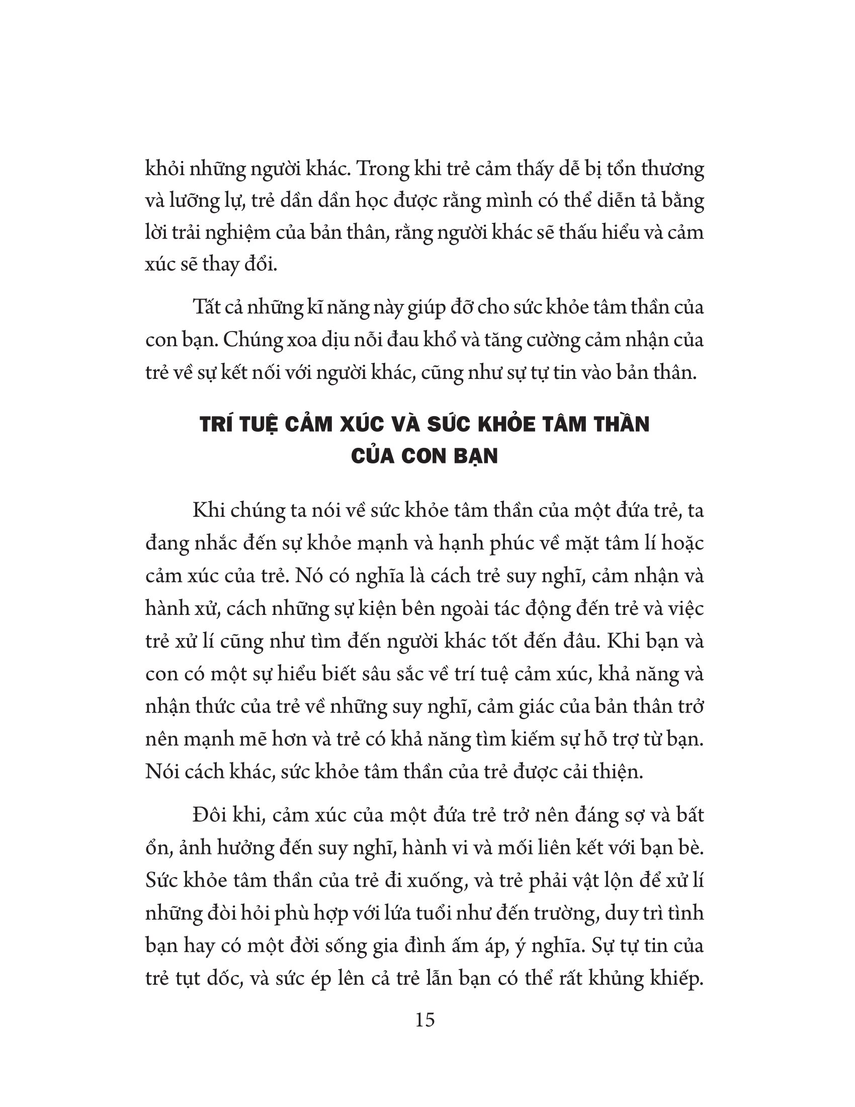 nuôi dưỡng trí tuệ cảm xúc cho trẻ