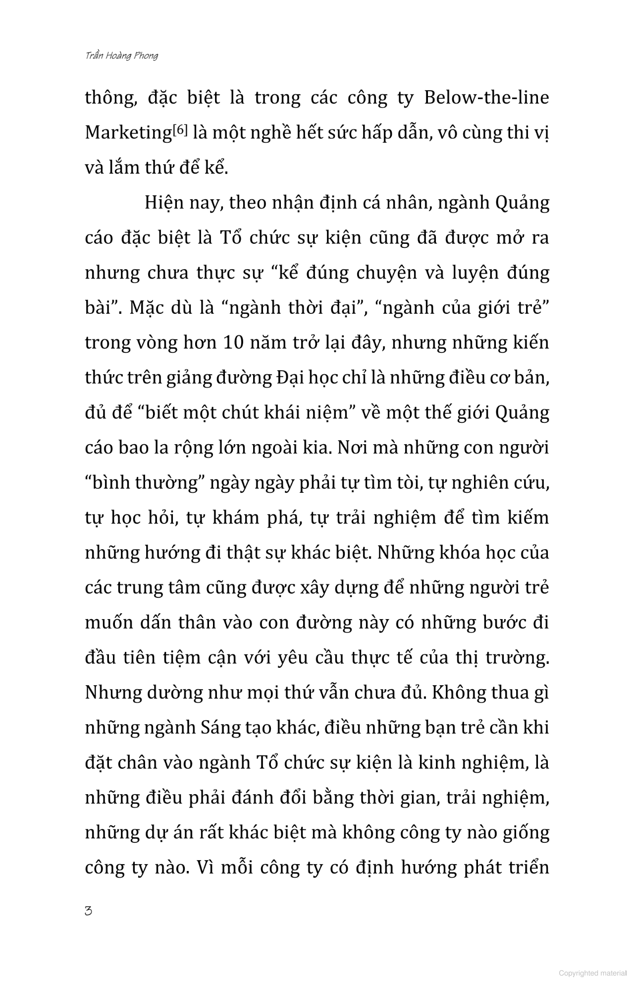 ở agency ý tưởng rất đắt