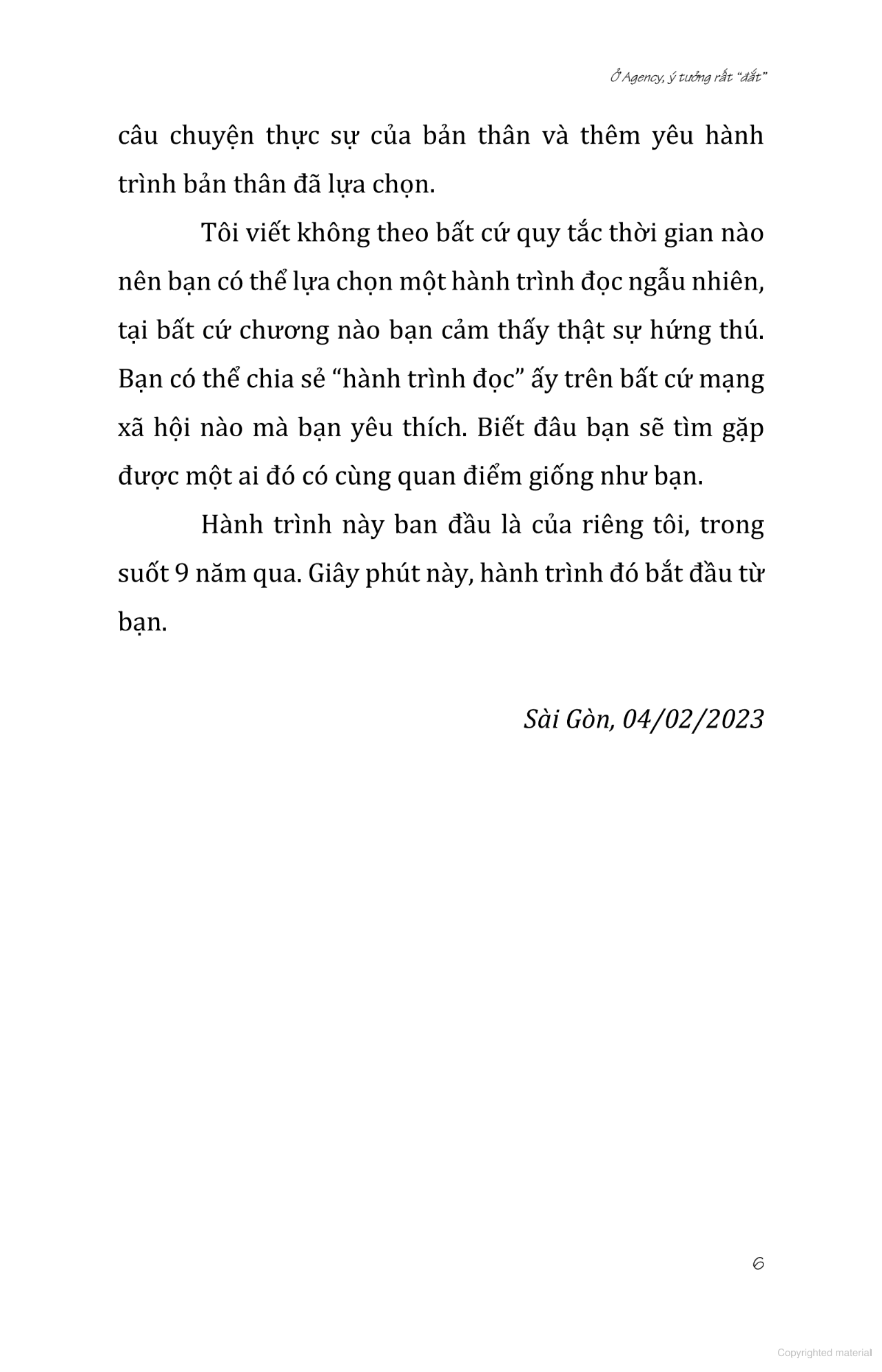 ở agency ý tưởng rất đắt