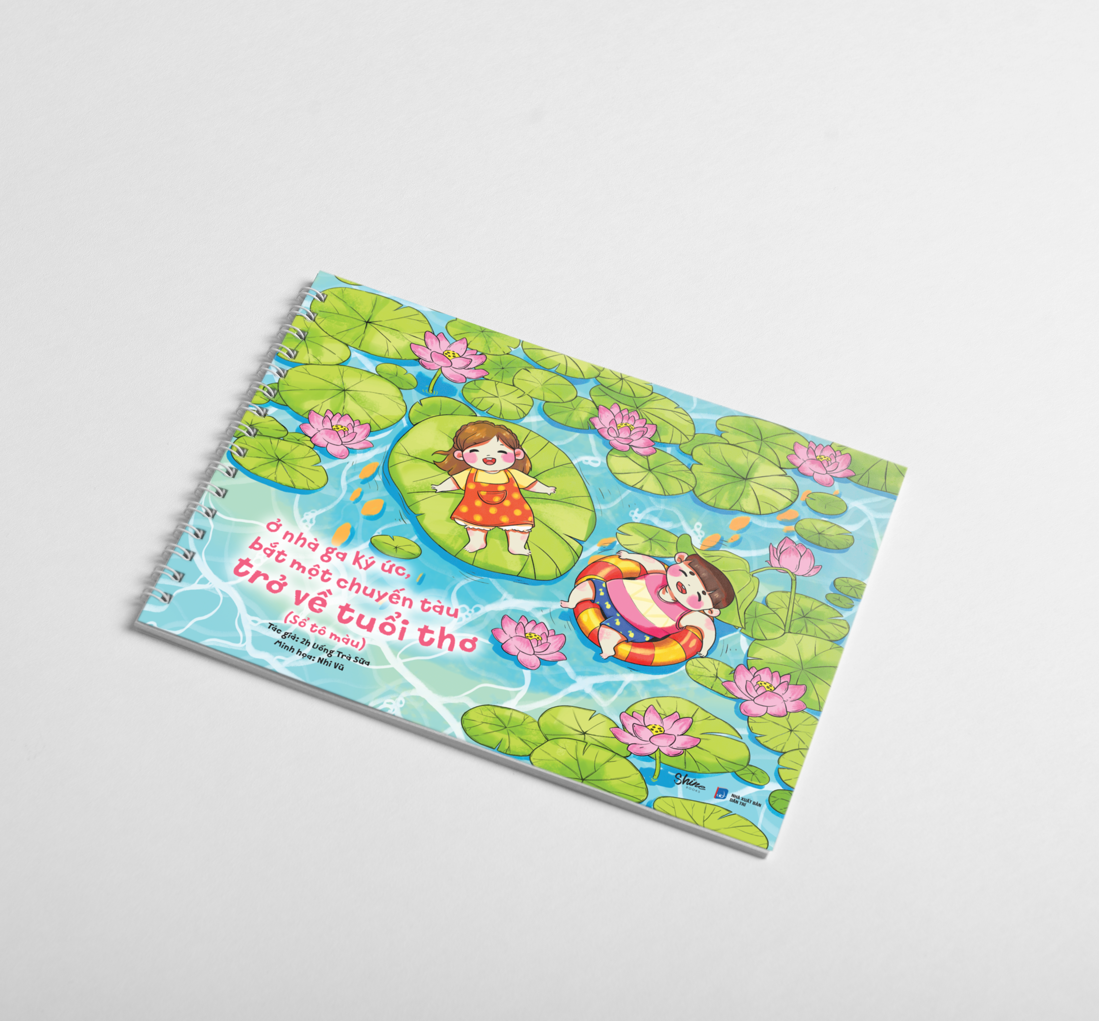 ở nhà ga ký ức bắt một chuyến tàu trở về tuổi thơ (sổ tô màu)