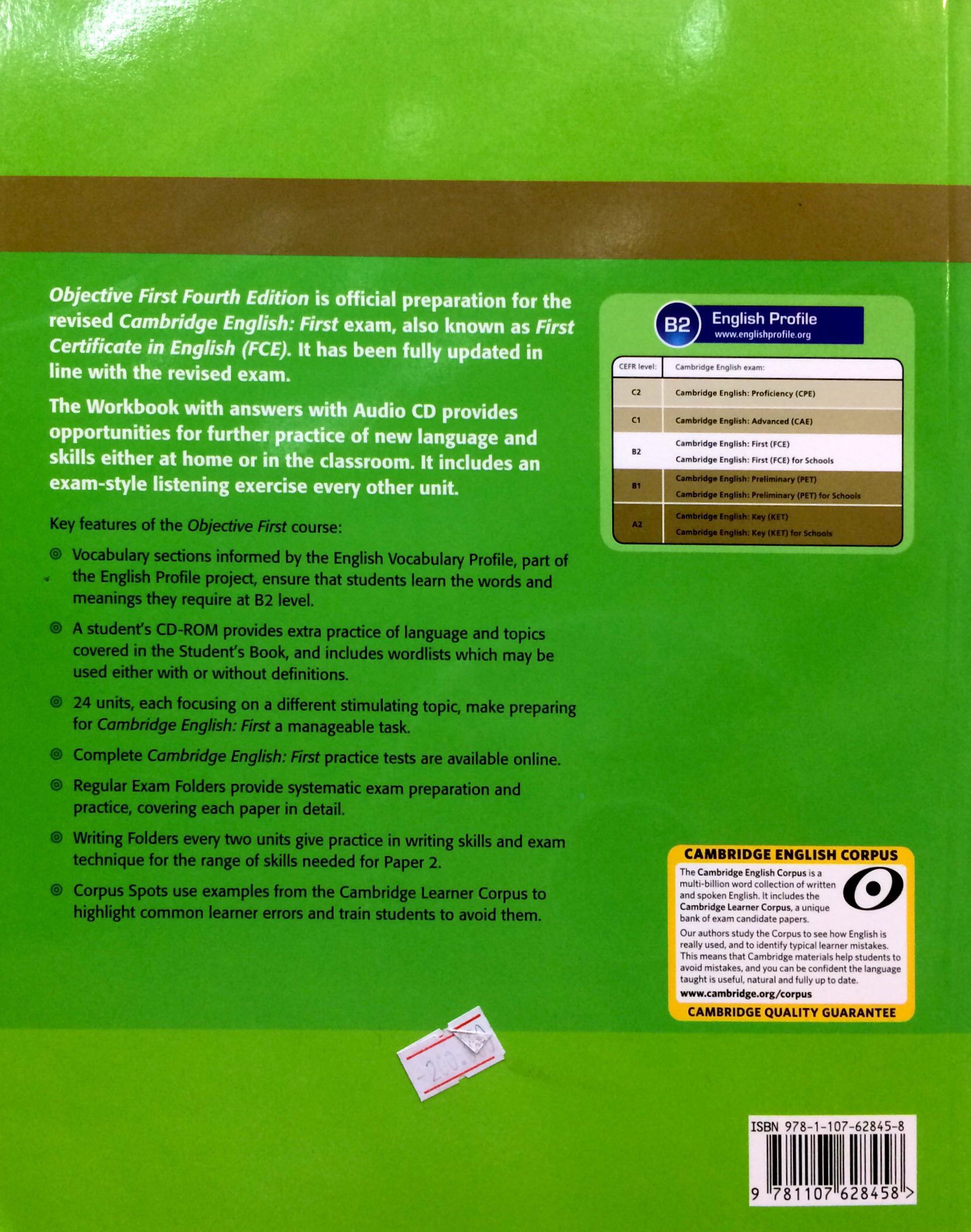 objective first workbook with answers with audio cd 4th edition