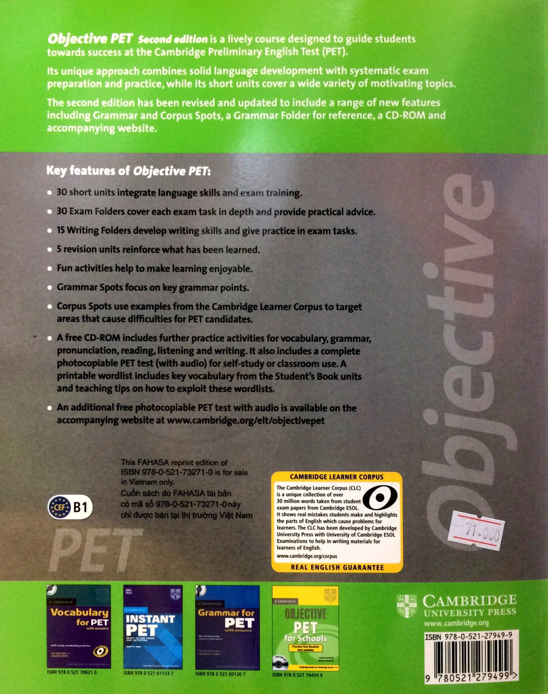 objective pet workbook