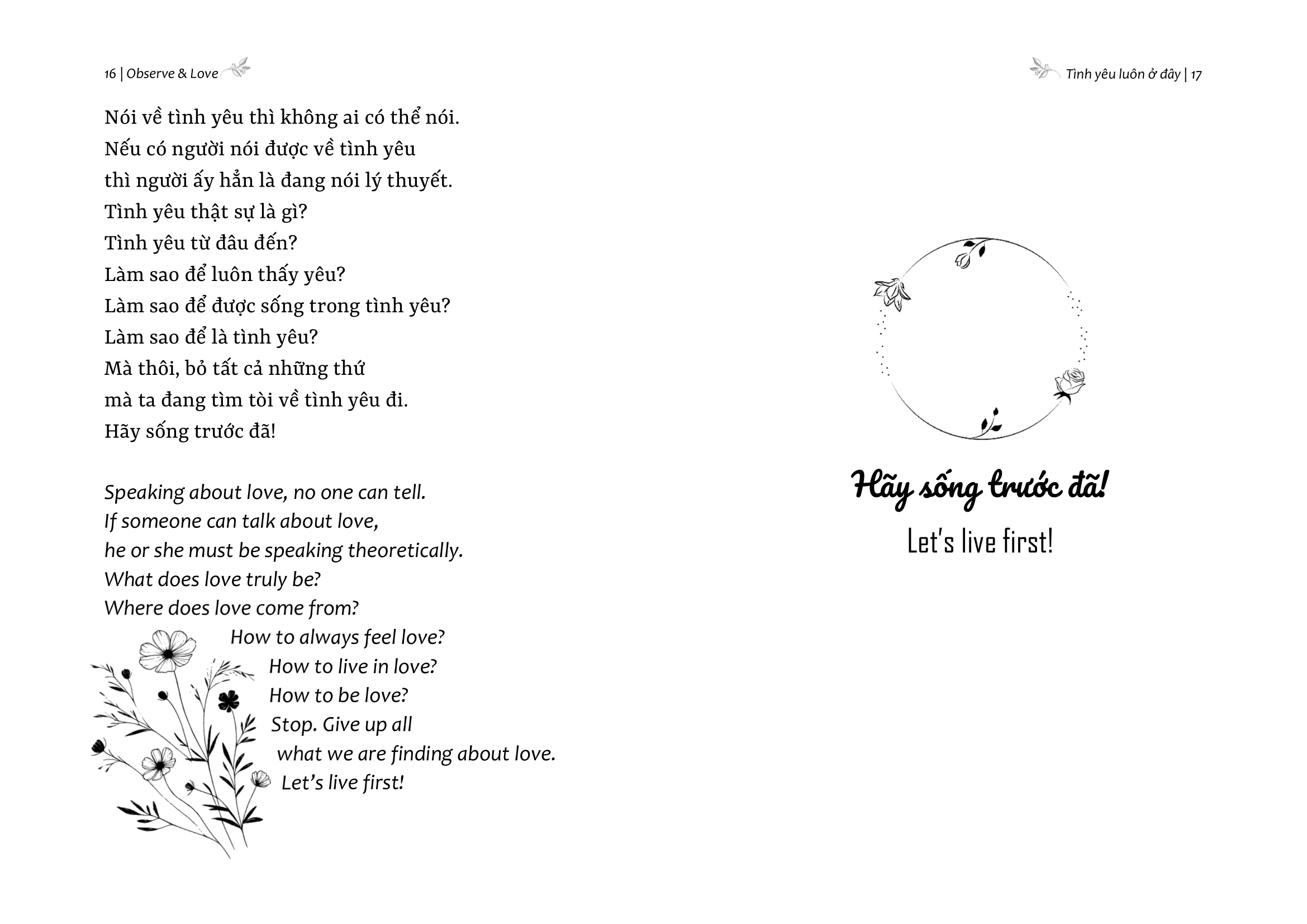 Observe And Love - Tinh Yeu Luon O Day - Phien Ban Song Ngu