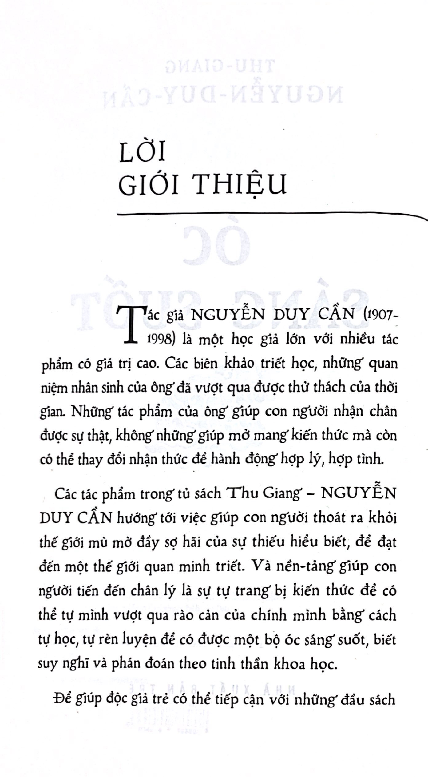 óc sáng suốt (ấn bản hoài cổ)