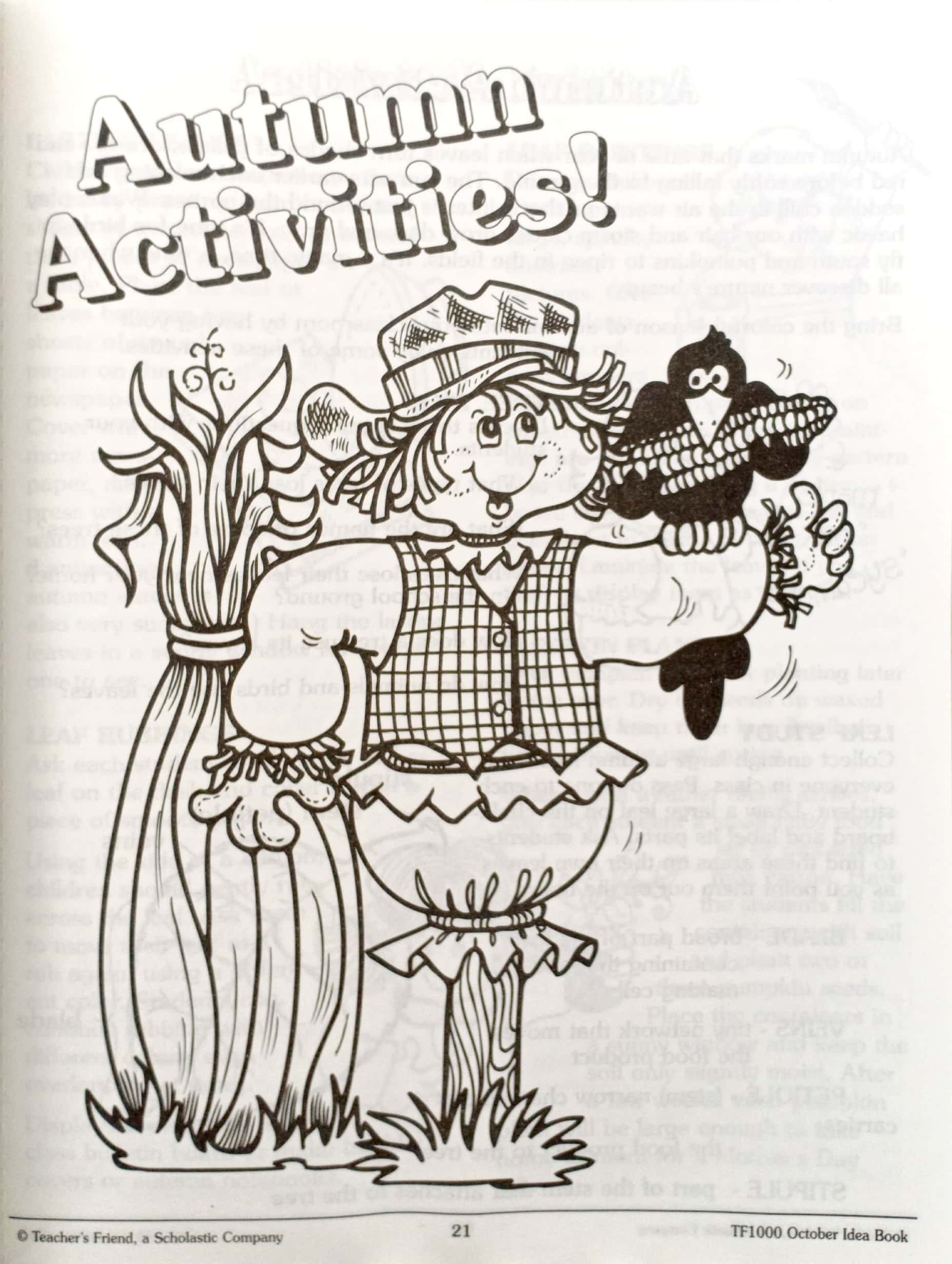 october: a creative idea book for the elementary teacher