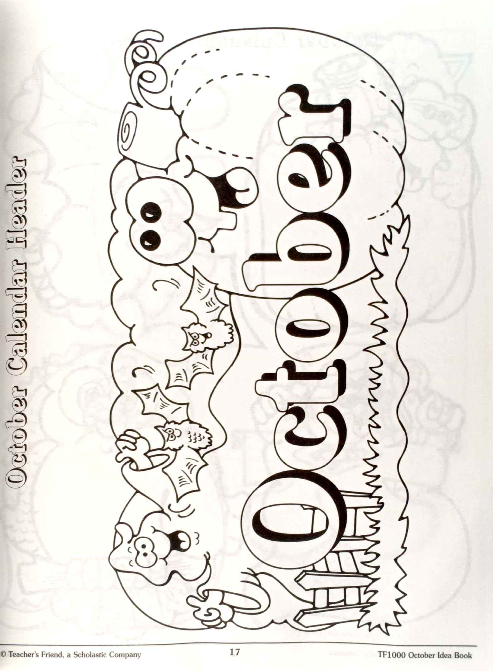 october: a creative idea book for the elementary teacher