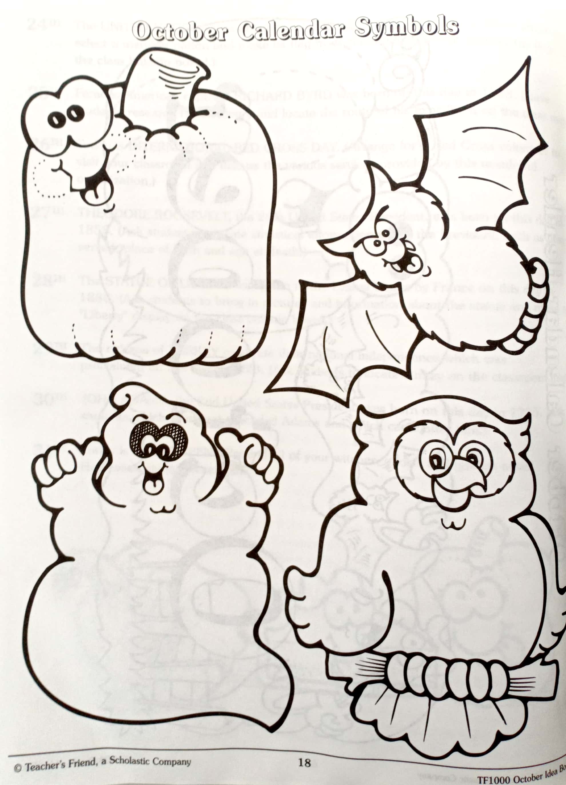 october: a creative idea book for the elementary teacher