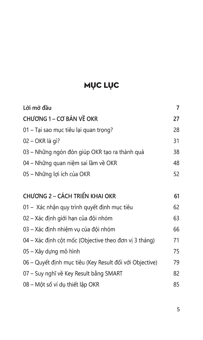 okr - từ chiến lược mục tiêu đến kết quả then chốt