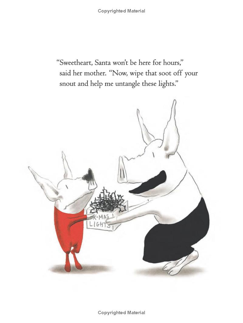 olivia helps with christmas