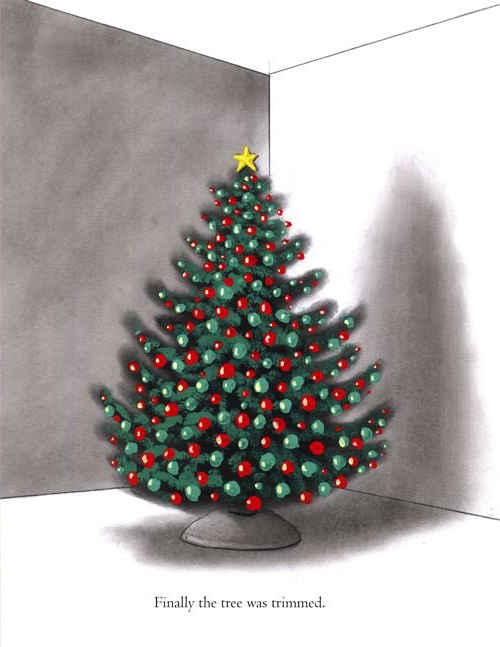 olivia helps with christmas