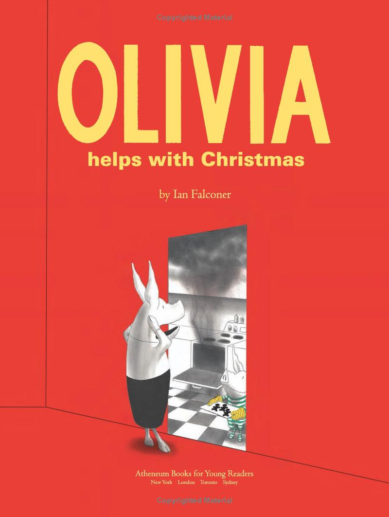 olivia helps with christmas