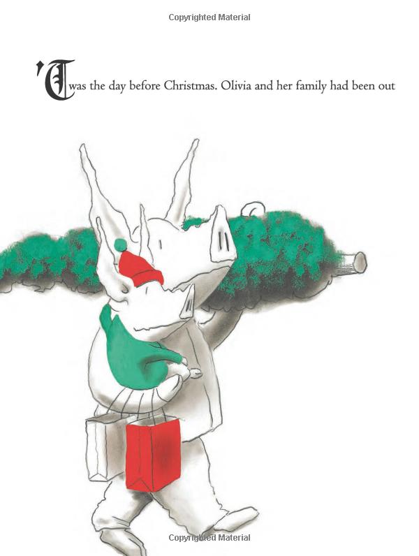 olivia helps with christmas