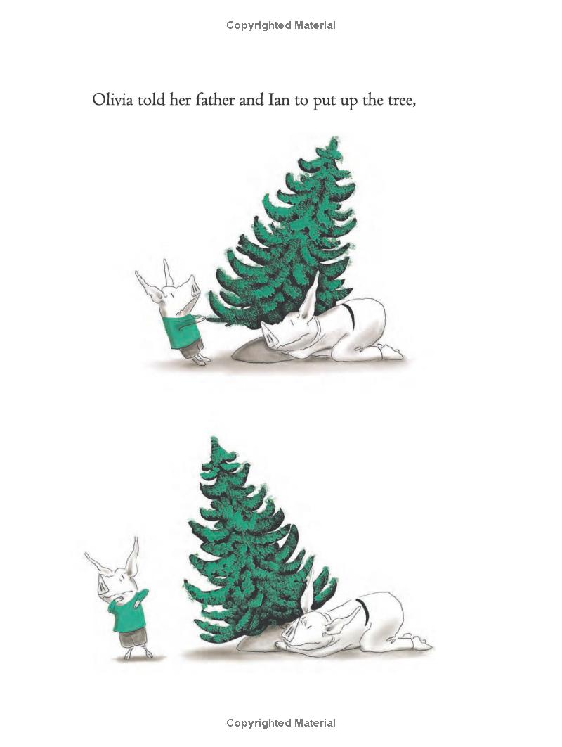 olivia helps with christmas