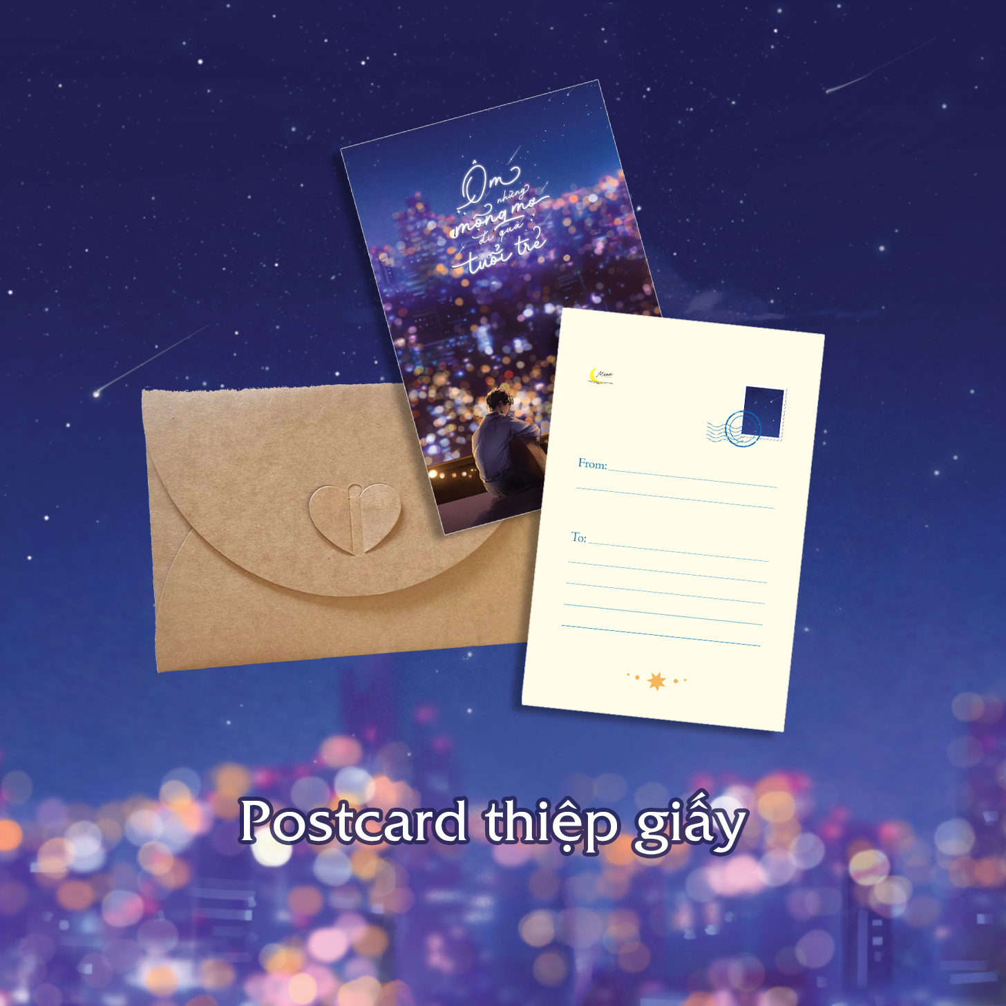 Om Nhung Mong Mo Di Qua Tuoi Tre - Tang Kem Bookmark + Postcard + Huy Hieu